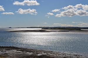 View of mainland from Lindisfarne