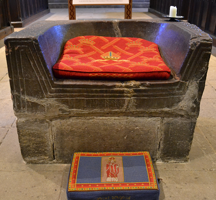 The Frith Stool at Hexham Abbey