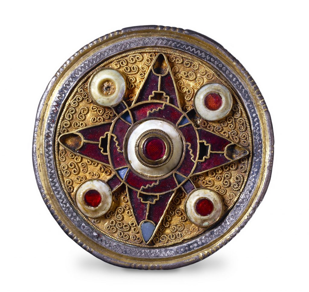 Plated disc brooch form Kent, 6-7th century
