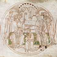 Roundel from the Guthlac Roll 
