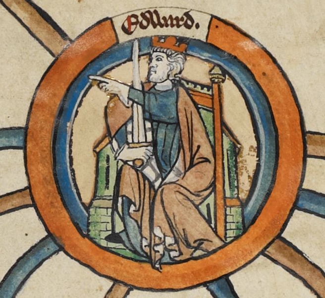 Edward the Elder Portrait from a 13th-century genealogical scroll