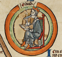 Eadred, 14th century genealogy, British Library Royal MS 14 B VI